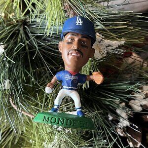 Raul Mondesi Headliners Christmas Tree Ornament Vintage 90s Los Angeles Dodgers